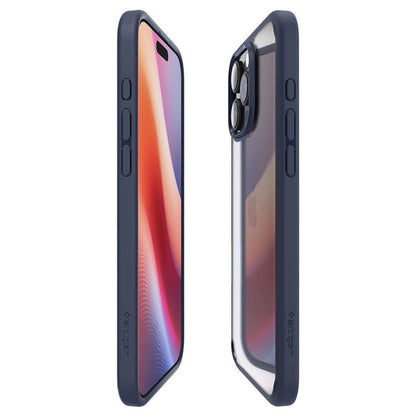 Custodia per Apple iPhone 16 Pro Max, Spigen, Ultra Hybrid, Blu Navy
