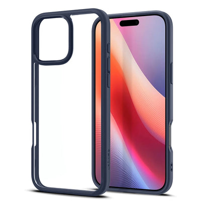 Custodia per Apple iPhone 16 Pro Max, Spigen, Ultra Hybrid, Blu Navy