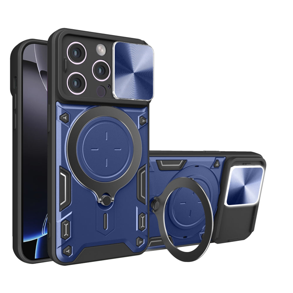 Custodia per Apple iPhone 16 Pro Max, Techsuit, CamGuard Pro, Blu
