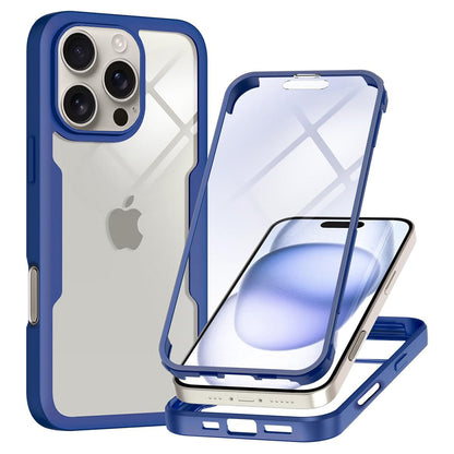 Custodia per Apple iPhone 16 Pro Max, Techsuit, ColorVerse 360, Blu