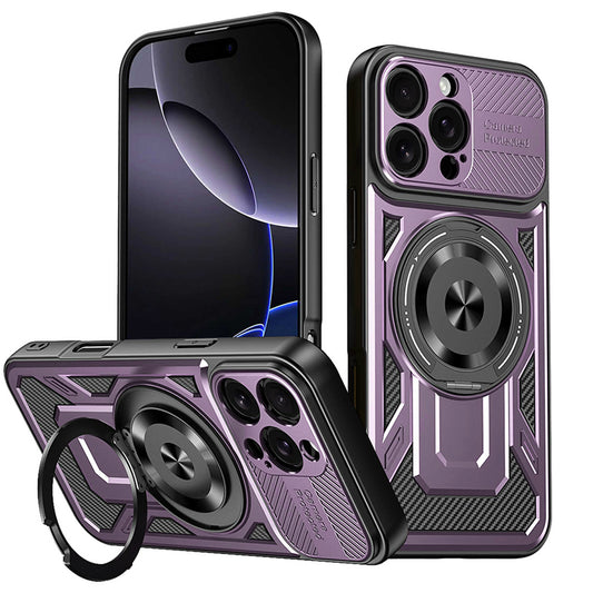 Case for Apple iPhone 16 Pro Max, Techsuit, RuggedCam, Purple