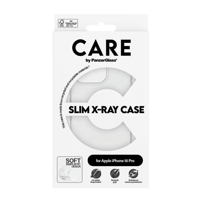 Custodia per Apple iPhone 16 Pro, PanzerGlass, Care Fashionable, Trasparente