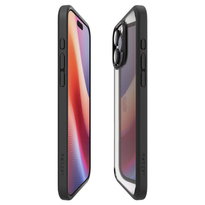 Custodia per Apple iPhone 16 Pro, Spigen, Ultra Hybrid, Nera Opaca