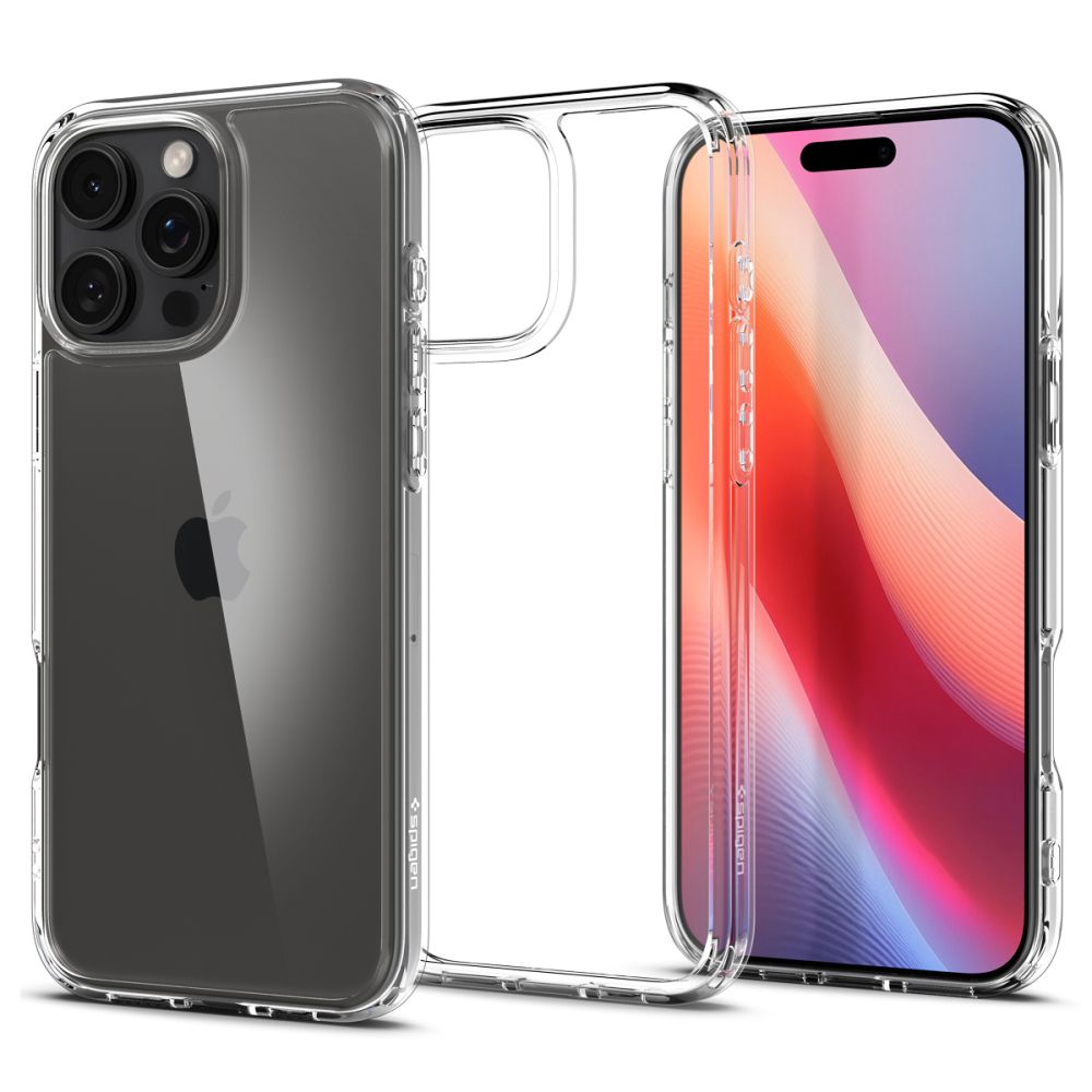 Custodia per Apple iPhone 16 Pro, Spigen, Ultra Hybrid, Trasparente ACS08121