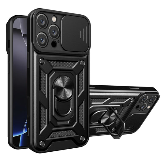 Custodia per Apple iPhone 16 Pro, Techsuit, CamShield, Nera