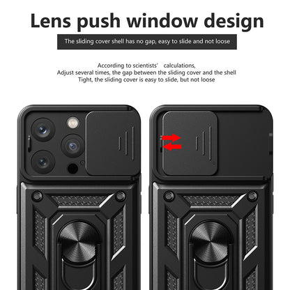 Custodia per Apple iPhone 16 Pro, Techsuit, CamShield, Nera