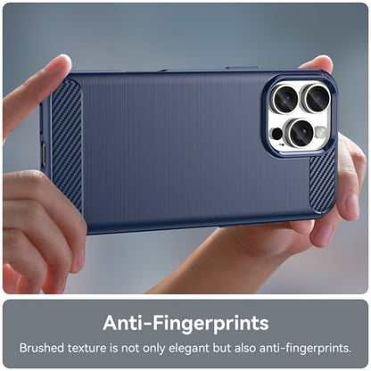 Custodia per Apple iPhone 16 Pro, Techsuit, Carbonio, Blu