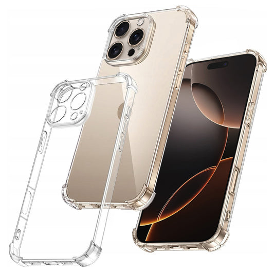 Custodia per Apple iPhone 16 Pro, Techsuit, Shockproof Clear, Trasparente