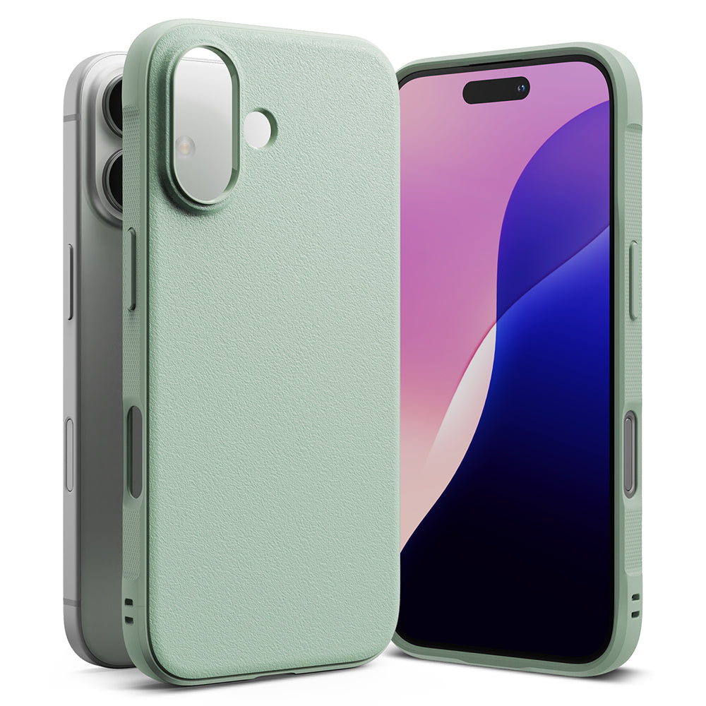 Case for Apple iPhone 16, Ringke, Onyx, Light Green