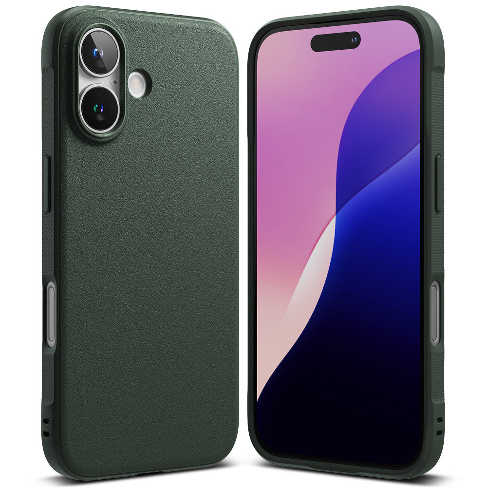 Custodia per Apple iPhone 16, Ringke, Onyx, Verde Scuro