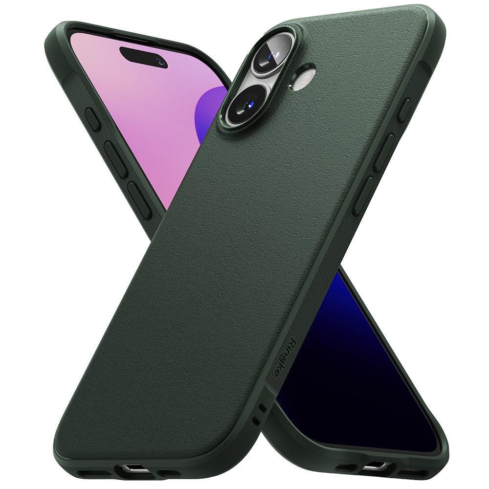 Custodia per Apple iPhone 16, Ringke, Onyx, Verde Scuro