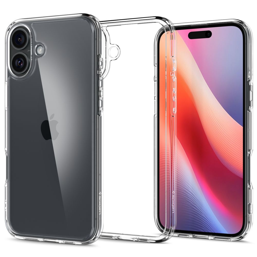 Case for Apple iPhone 16, Spigen, Ultra Hybrid, Transparent