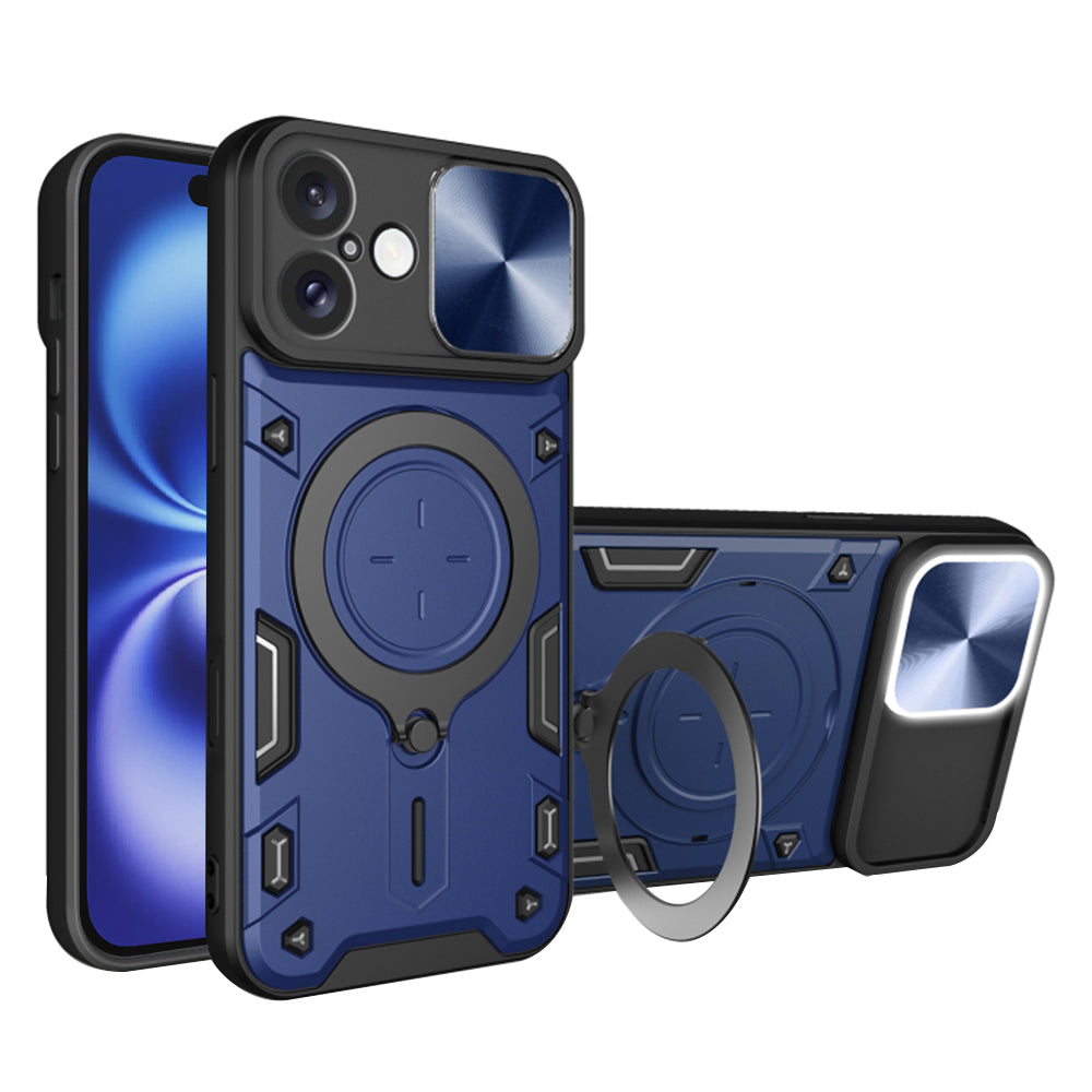 Custodia per Apple iPhone 16, Techsuit, CamGuard Pro, Blu
