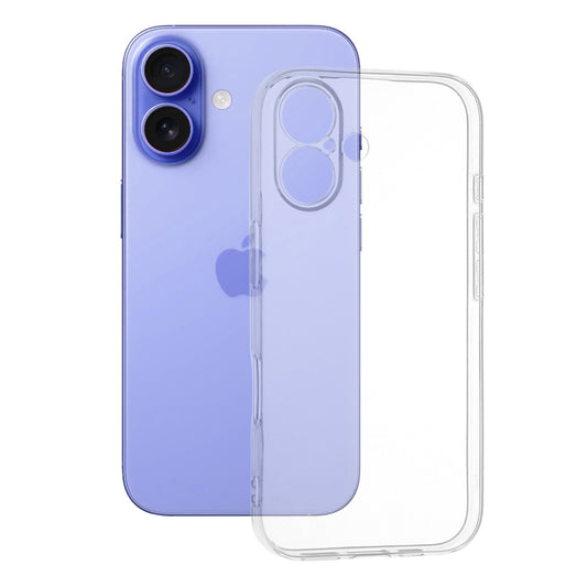 Custodia per Apple iPhone 16, Techsuit, Chiara, Trasparente