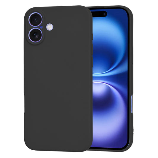 Custodia per Apple iPhone 16, Techsuit, SoftFlex, Nera
