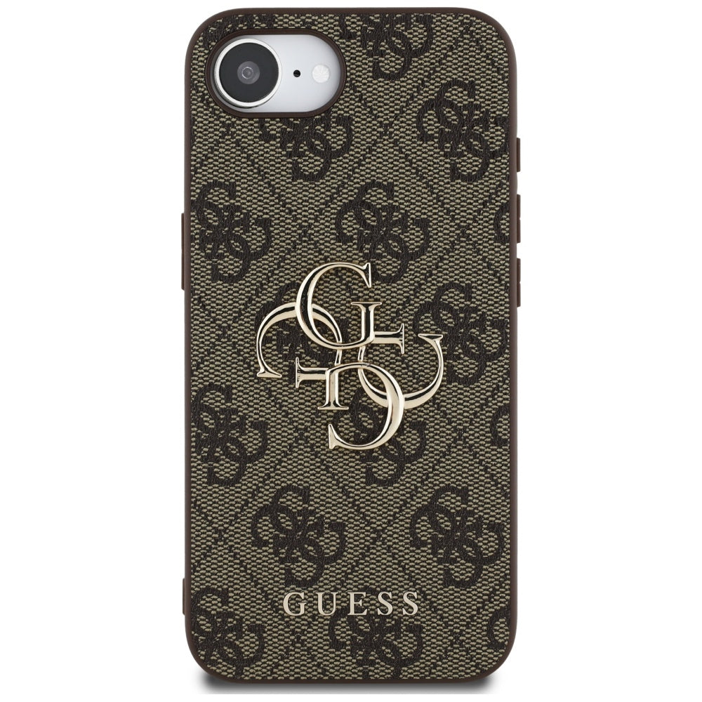 Custodia per Apple iPhone 16e, Guess, 4G Big Logo, Marrone