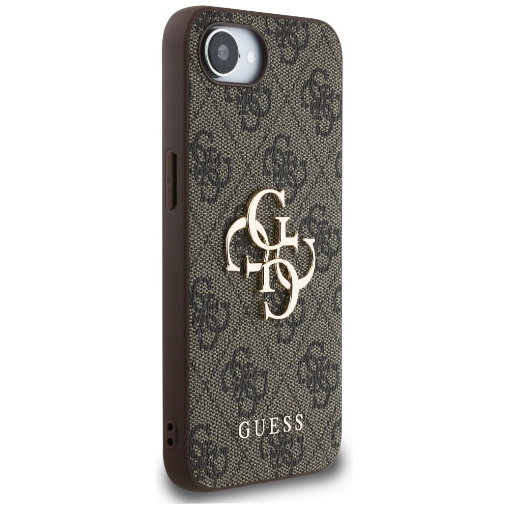Custodia per Apple iPhone 16e, Guess, 4G Big Logo, Marrone