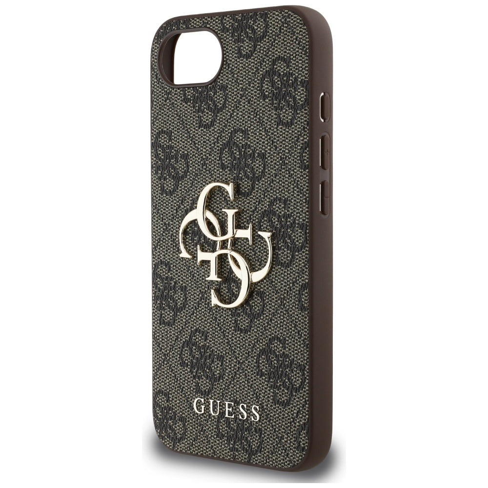 Custodia per Apple iPhone 16e, Guess, 4G Big Logo, Marrone