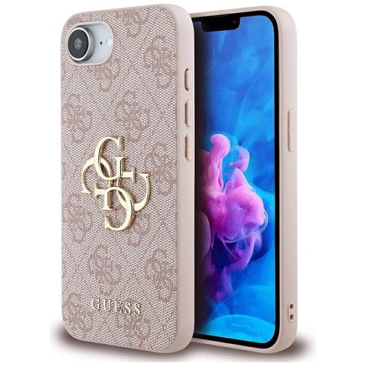 Custodia per Apple iPhone 16e, Guess, 4G Big Logo, Rosa