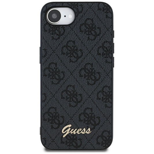 Custodia per Apple iPhone 16e, Guess, 4G Script Logo, Nera
