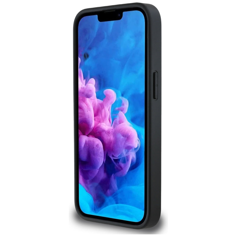 Custodia per Apple iPhone 16e, Karl Lagerfeld, Glitter Fixed Karl & Choupette's Heads, Argento