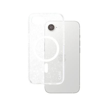 Custodia per Apple iPhone 16e, PanzerGlass, Care Urban Combat Star Lit, Trasparente Bianca