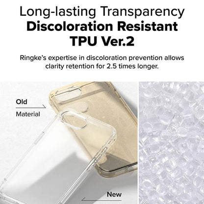 Custodia per Apple iPhone 17e / 16e, Ringke, Fusion, Trasparente Opaca