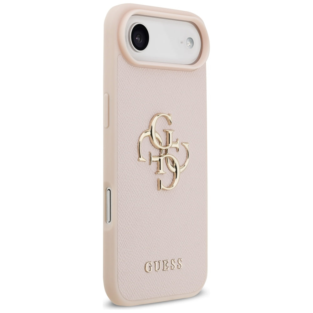 Custodia per Apple iPhone 17 Air, Guess, 4G Grained Big and Classic Logo, Rosa