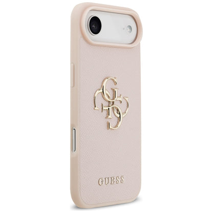 Custodia per Apple iPhone 17 Air, Guess, 4G Grained Big and Classic Logo, Rosa