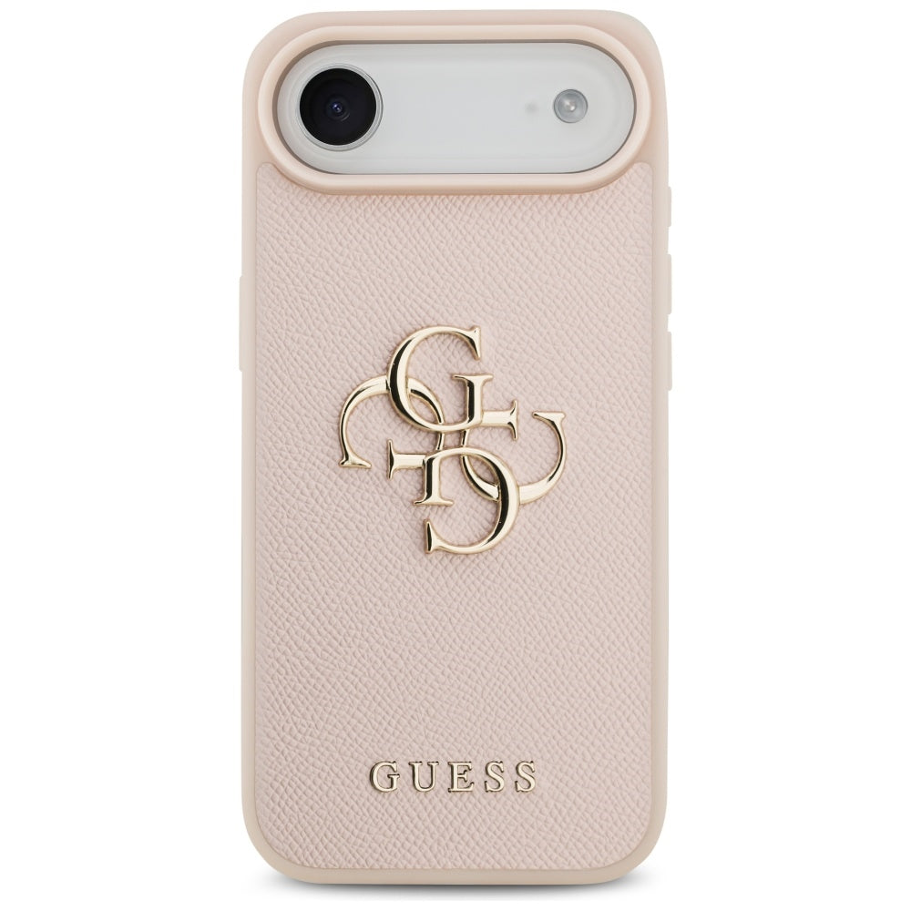 Custodia per Apple iPhone 17 Air, Guess, 4G Grained Big and Classic Logo, Rosa