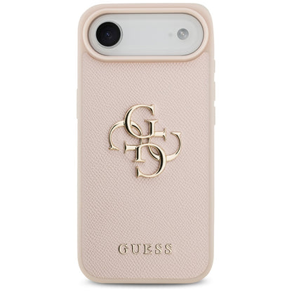 Custodia per Apple iPhone 17 Air, Guess, 4G Grained Big and Classic Logo, Rosa