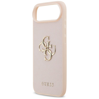 Custodia per Apple iPhone 17 Air, Guess, 4G Grained Big and Classic Logo, Rosa