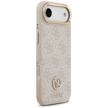 Custodia per Apple iPhone 17 Air, Guess, 4G Strass Logo and Big Strap, Rosa