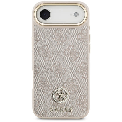 Custodia per Apple iPhone 17 Air, Guess, 4G Strass Logo and Big Strap, Rosa