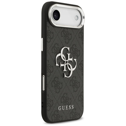 Custodia per Apple iPhone 17 Air, Guess, Big 4G Logo Classic, Nera Argentata