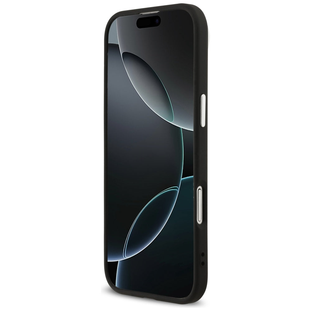 Custodia per Apple iPhone 17 Air, Guess, Big 4G Logo Classic, Nera Argentata