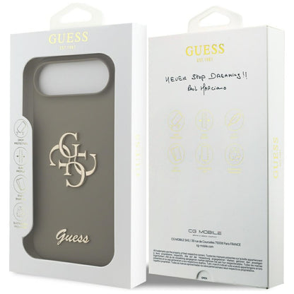 Custodia per Apple iPhone 17 Air, Guess, Big 4G Script, Marrone