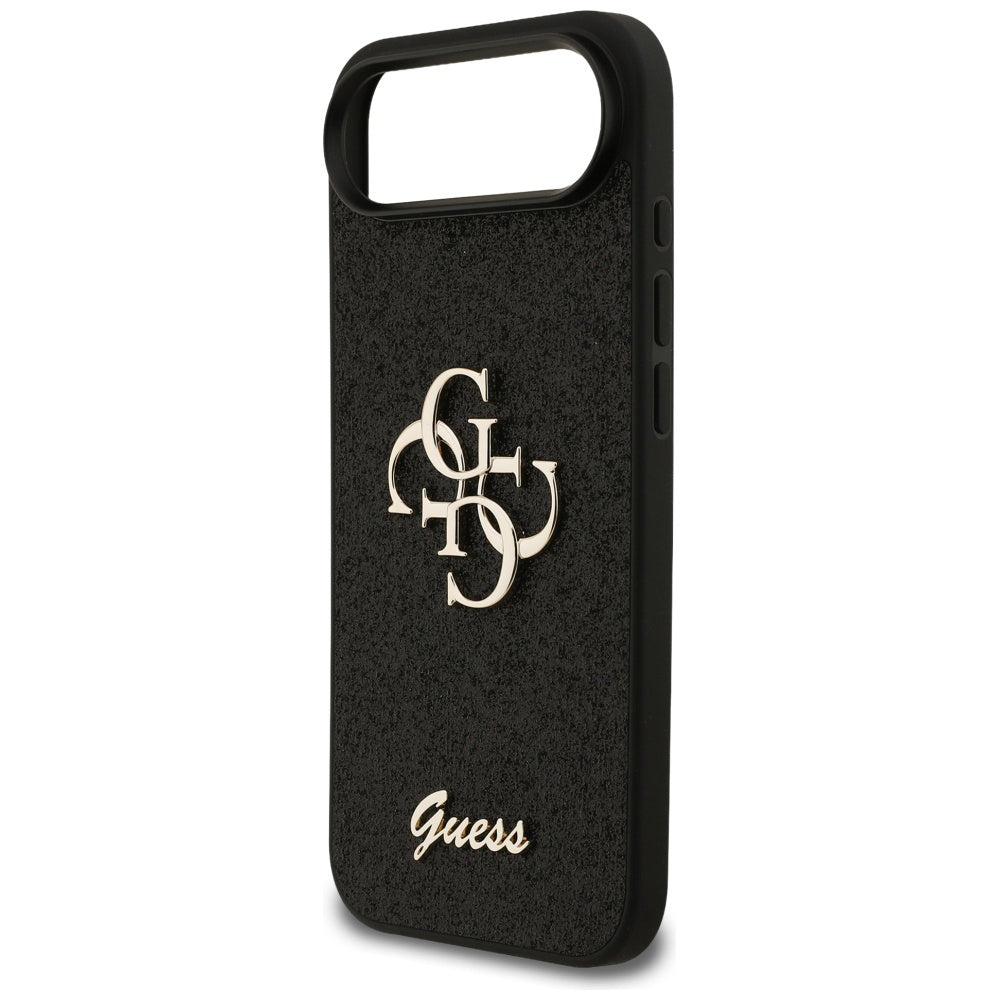 Custodia per Apple iPhone 17 Air, Guess, Fixed Glitter Big 4G, Nera