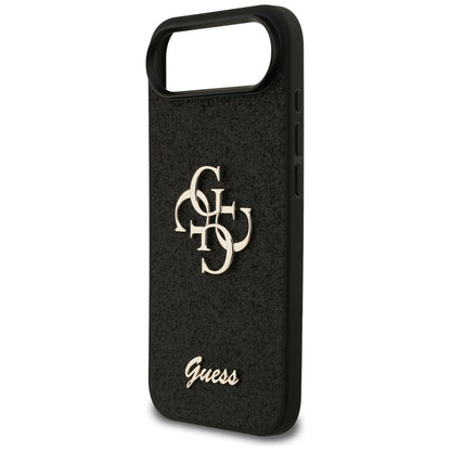 Custodia per Apple iPhone 17 Air, Guess, Fixed Glitter Big 4G, Nera