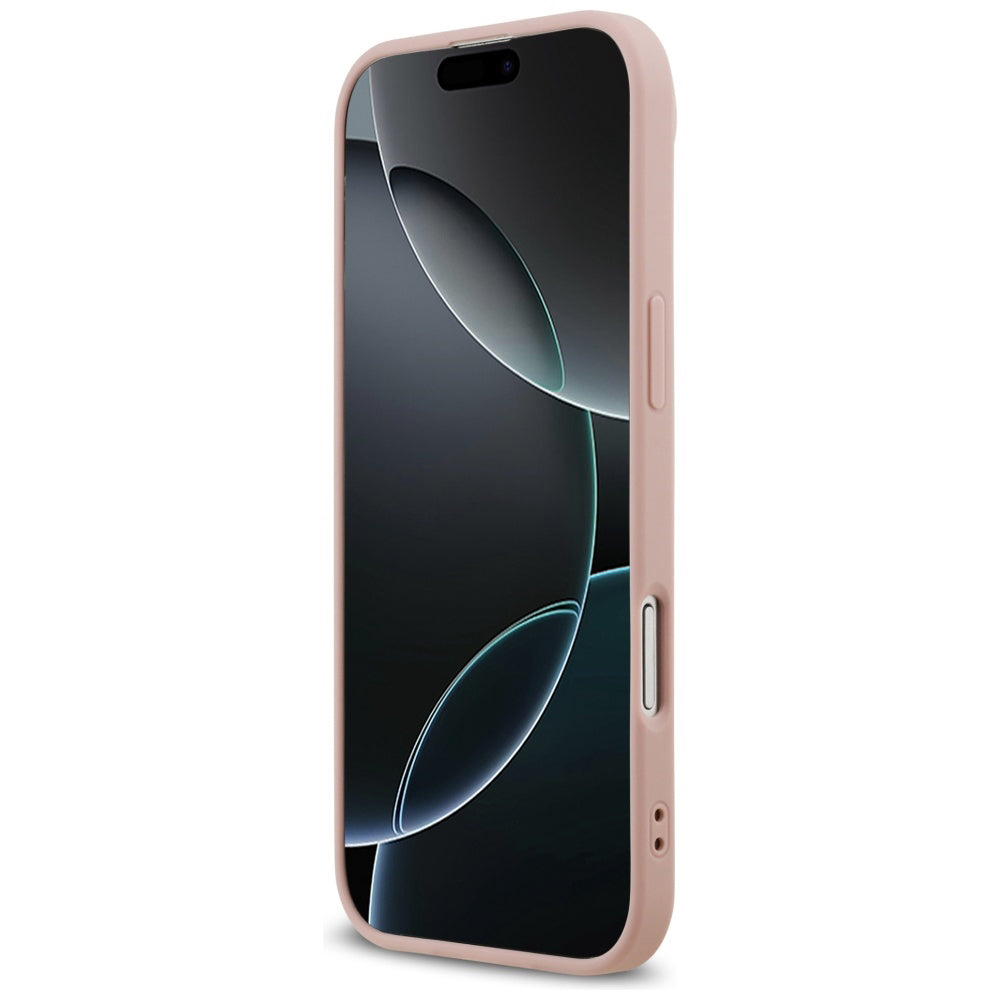 Custodia per Apple iPhone 17 Air, Guess, Fixed Glitter Big 4G, Rosa