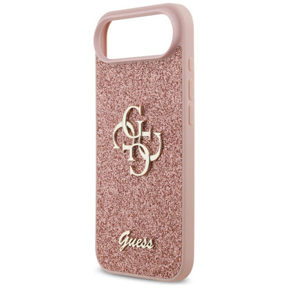 Custodia per Apple iPhone 17 Air, Guess, Fixed Glitter Big 4G, Rosa
