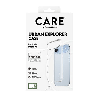 Custodia per Apple iPhone 17 Air, PanzerGlass, Care Urban Explorer, Trasparente