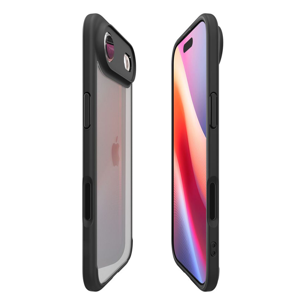 Custodia per Apple iPhone 17 Air, Spigen, Ultra Hybrid, Nera Opaca