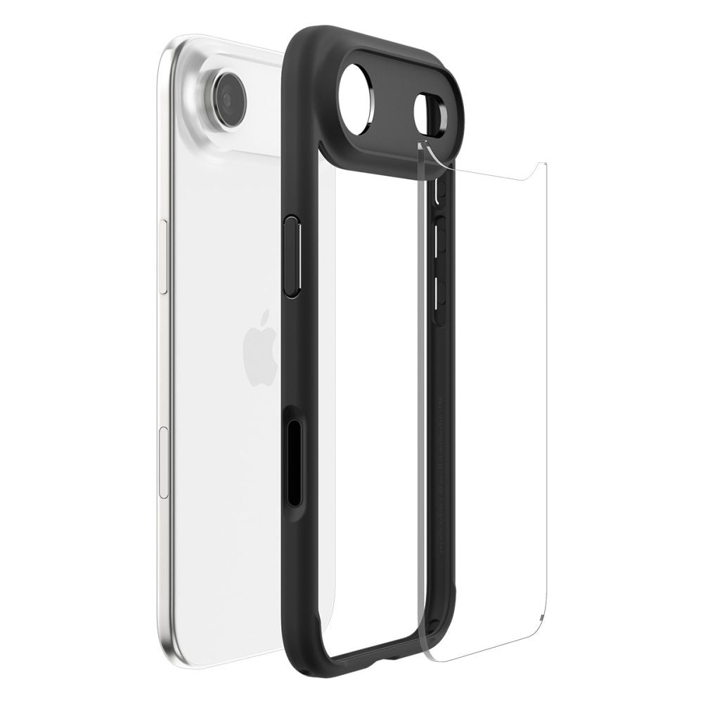 Custodia per Apple iPhone 17 Air, Spigen, Ultra Hybrid, Nera Opaca