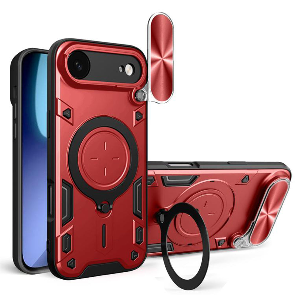 Custodia per Apple iPhone 17 Air, Techsuit, CamGuard Pro, Rossa