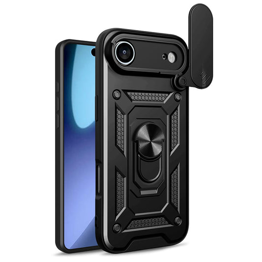 Custodia per Apple iPhone 17 Air, Techsuit, CamShield, Nera