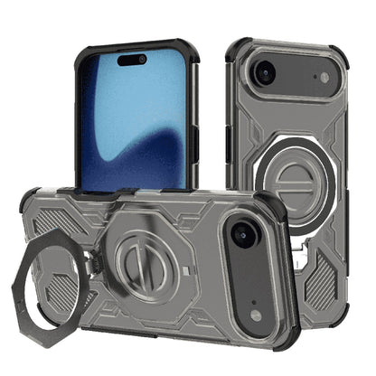 Custodia per Apple iPhone 17 Air, Techsuit, Carbon Shield Pro, Nero Chiaro