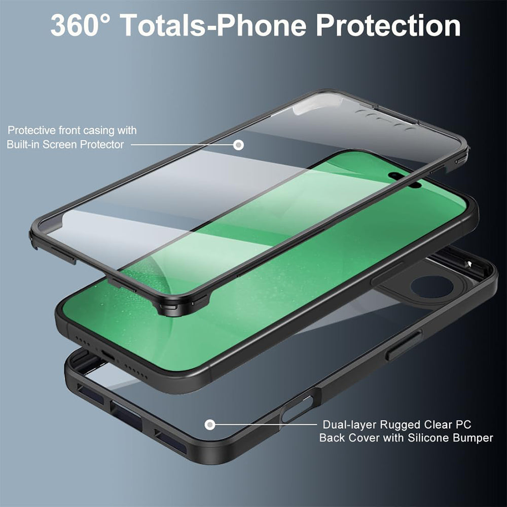 Custodia per Apple iPhone 17 Air, Techsuit, ColorVerse 360, Blu