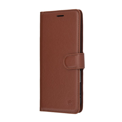 Custodia per Apple iPhone 17 Air, Techsuit, Leather Folio, Marrone
