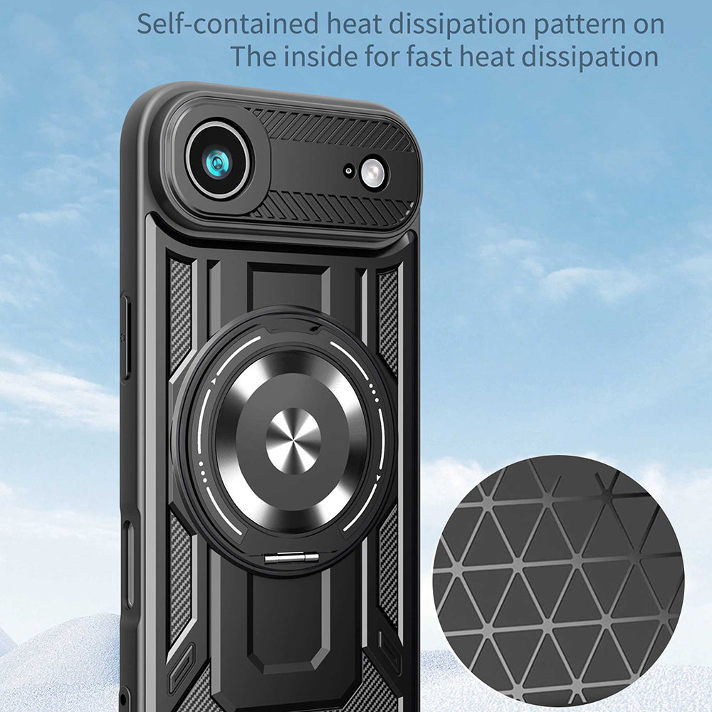 Custodia per Apple iPhone 17 Air, Techsuit, RuggedCam, Blu